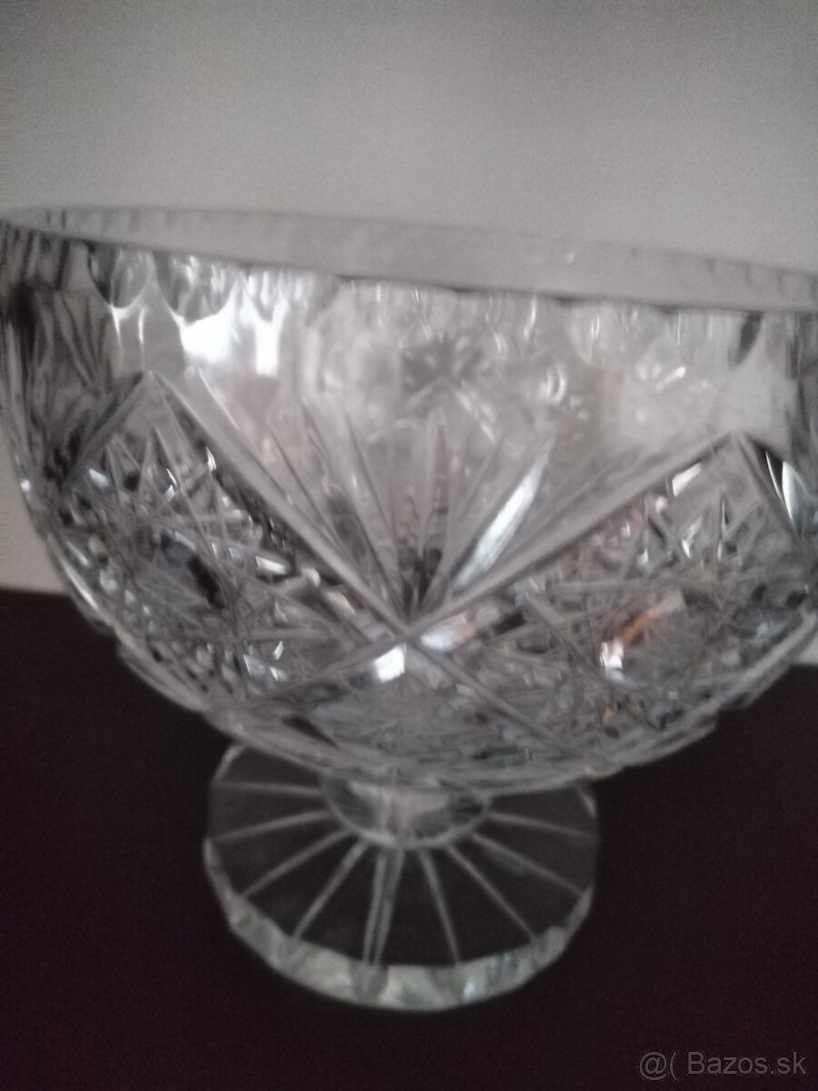 Predám kryštálovú vázu a misu - 5