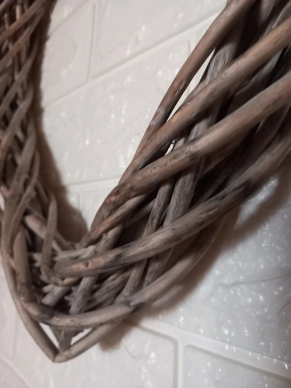 Veľké závesné drevené srdce 36x36 cm - 5