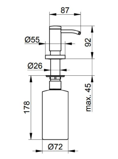KEUCO Plan dávkovač tekutín - 5
