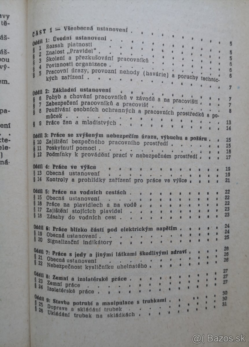Pravidla o bezpečnosti a ochraně zdraví při práci v plynáre - 5