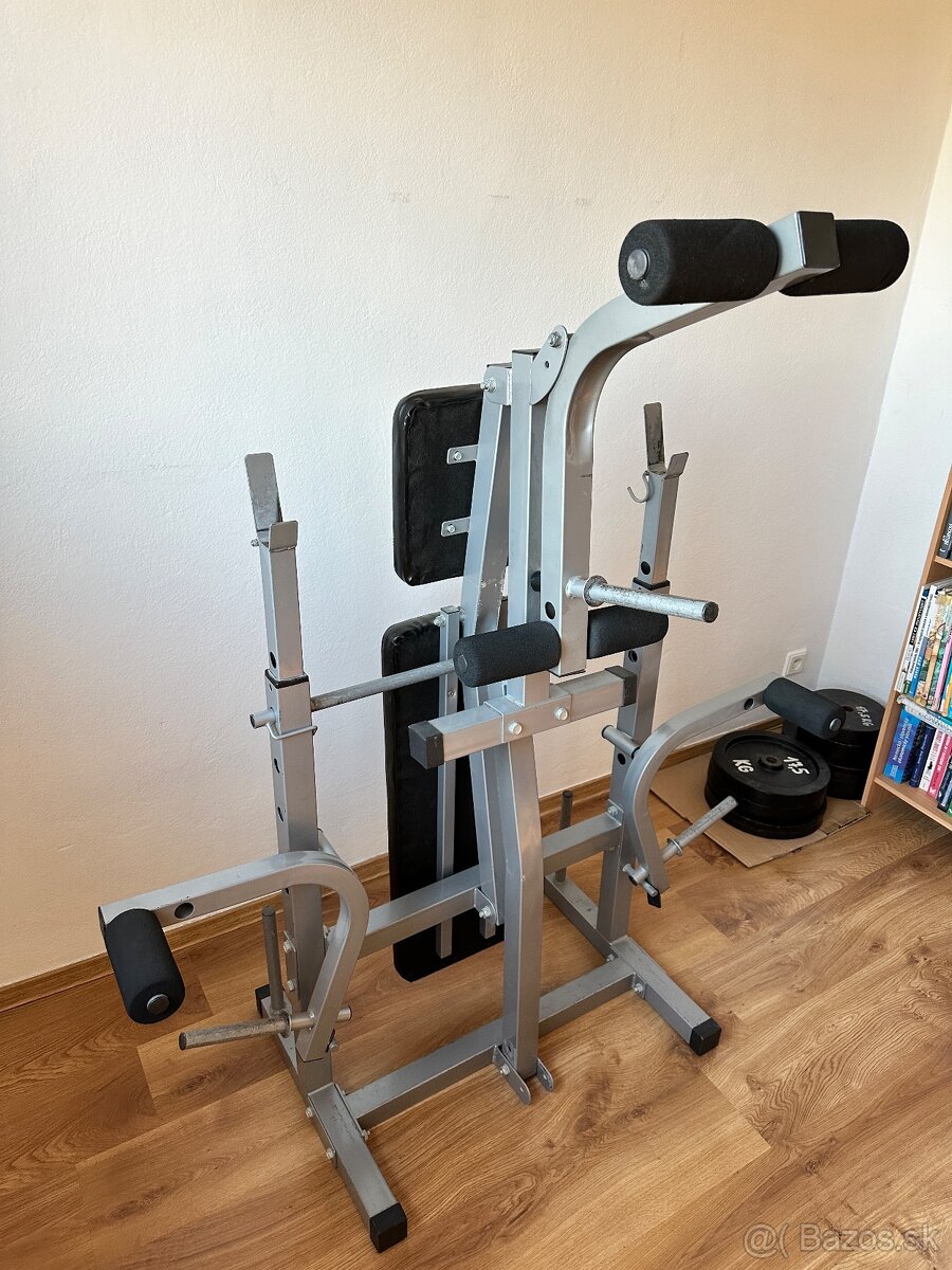 Bench press lavica inSPORTline spolu so závažiami a tyčami - 5