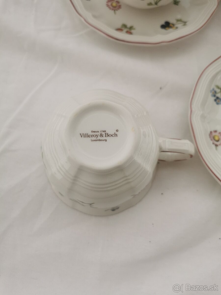 Villeroy a Boch, šálky a Podsalky - 5