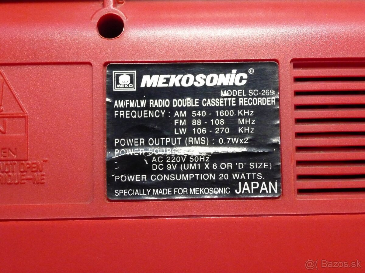 Predám rádiomagnetofóny INTERSOUND a MEKOSONIC - 5