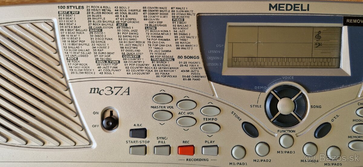 detské klávesy Medelli MC37A - 5