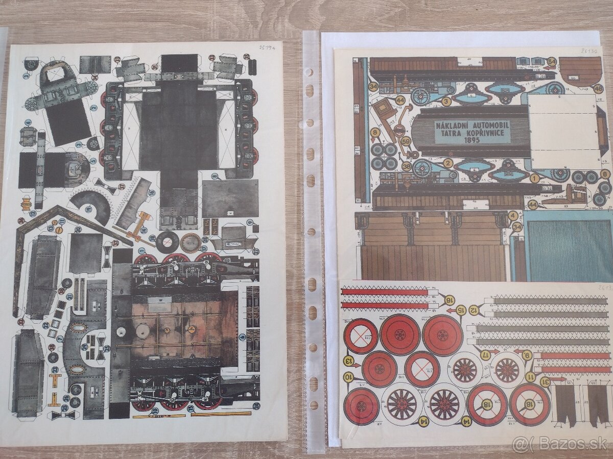 Vystrihovačky, papierové modely 1 - 5