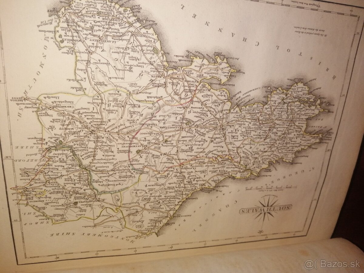 Veľký atlas Anglicko viac ako 50 máp 1793 - 5
