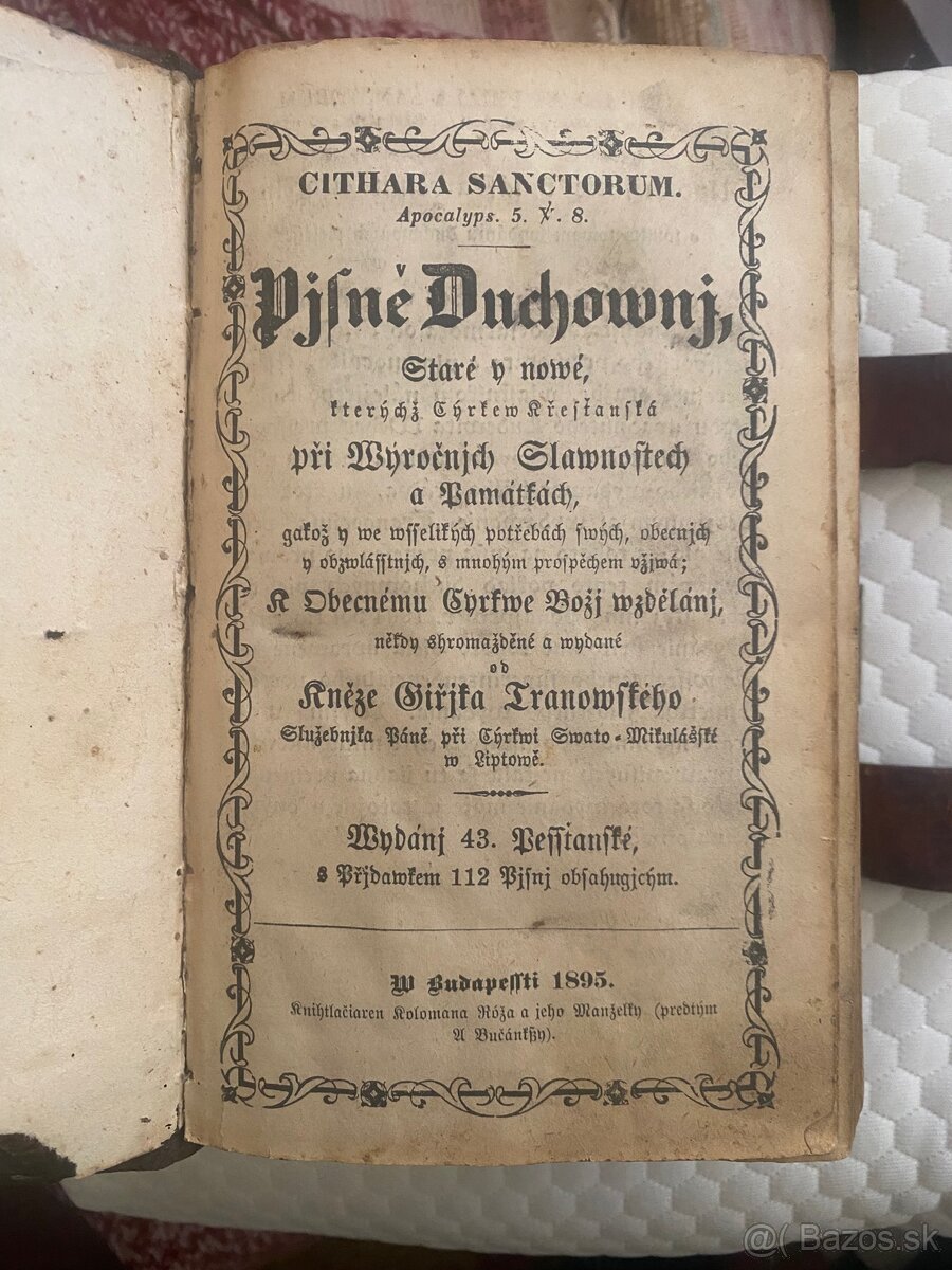 Modlitebná kniha so spevníkom. 1895 - 5