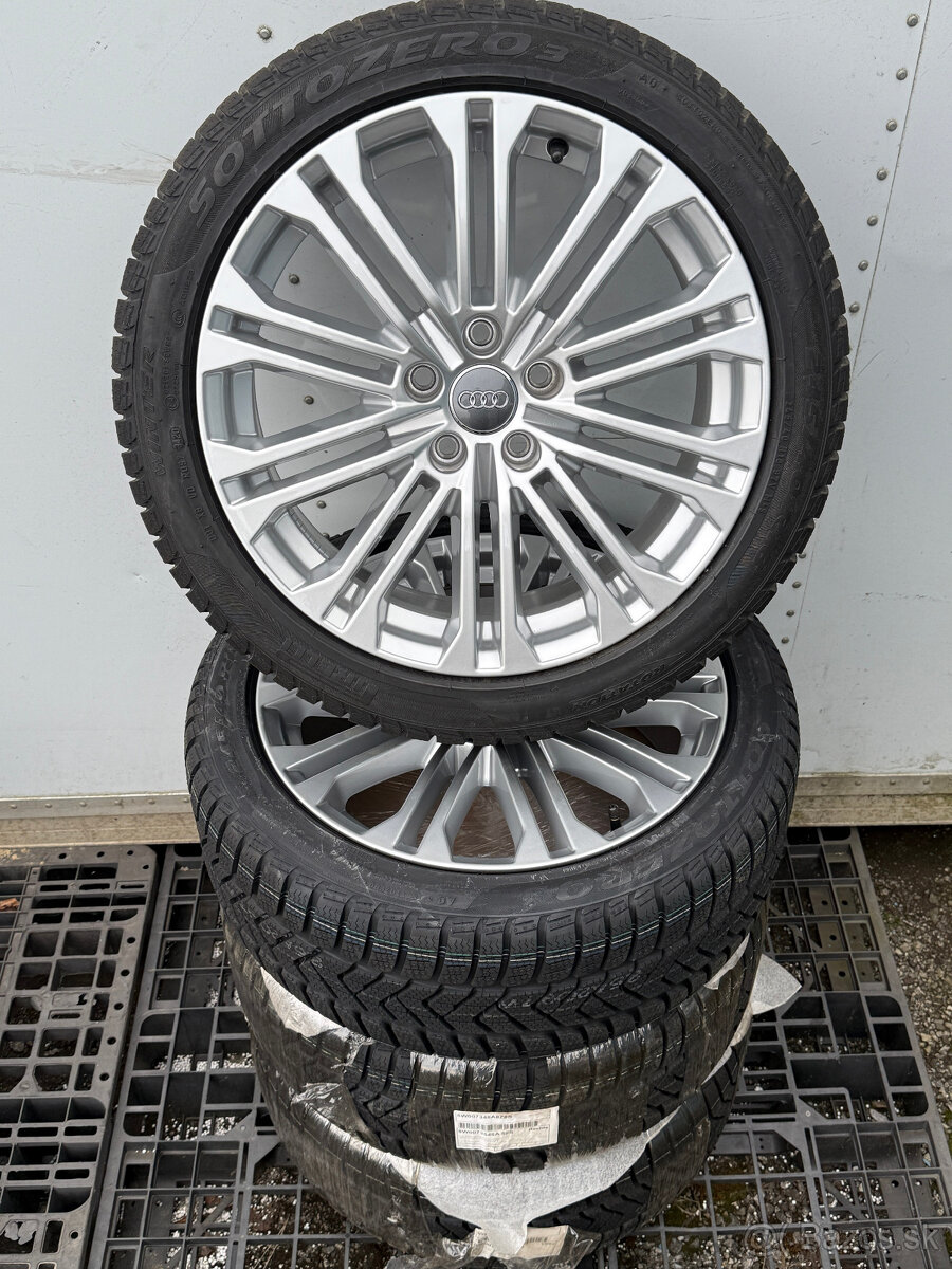 PREDÁM úplne NOVÚ sadu 18" ALU disky AUDI + nové zimné pneu - 5
