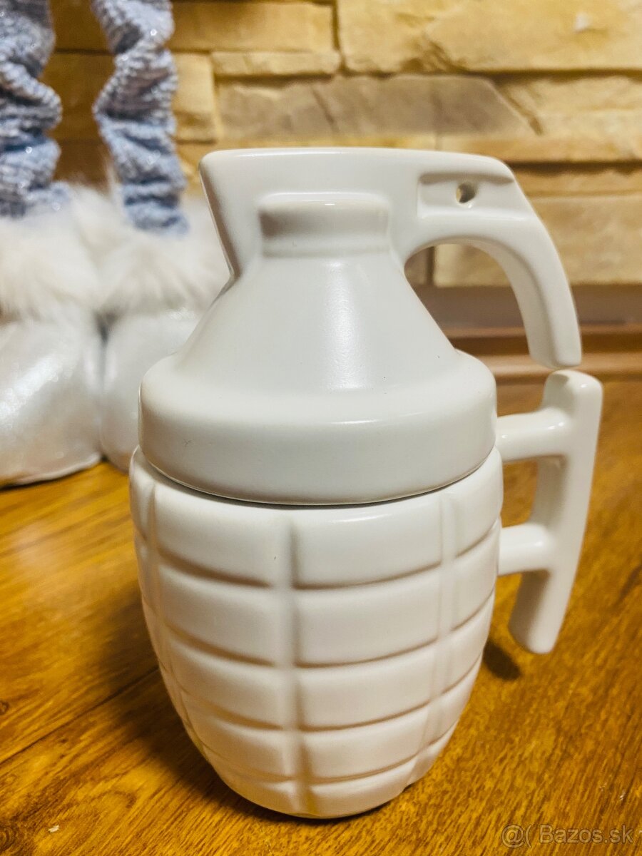 Mug / hrncek keramicky - granat - 5