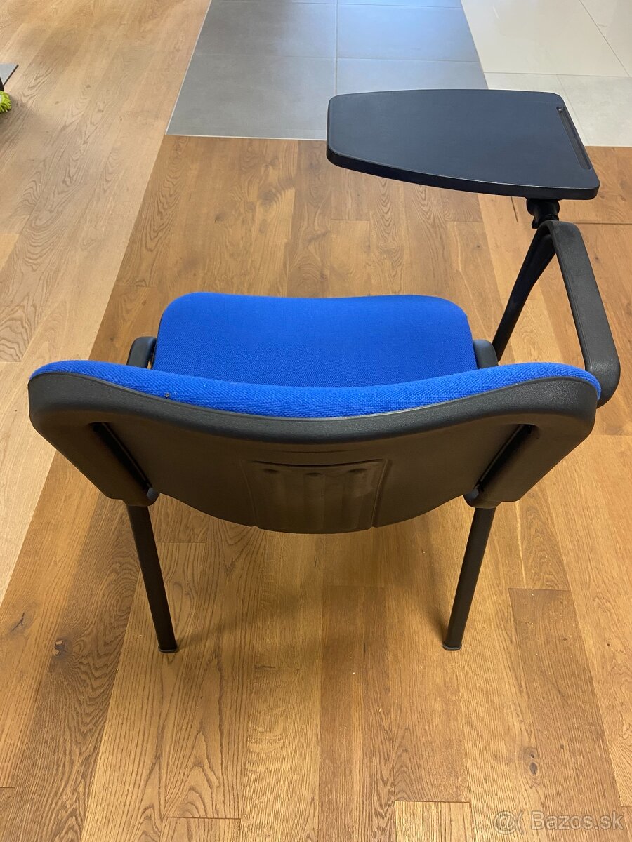 Modré kancelárske stoličky so stolíkom - 5