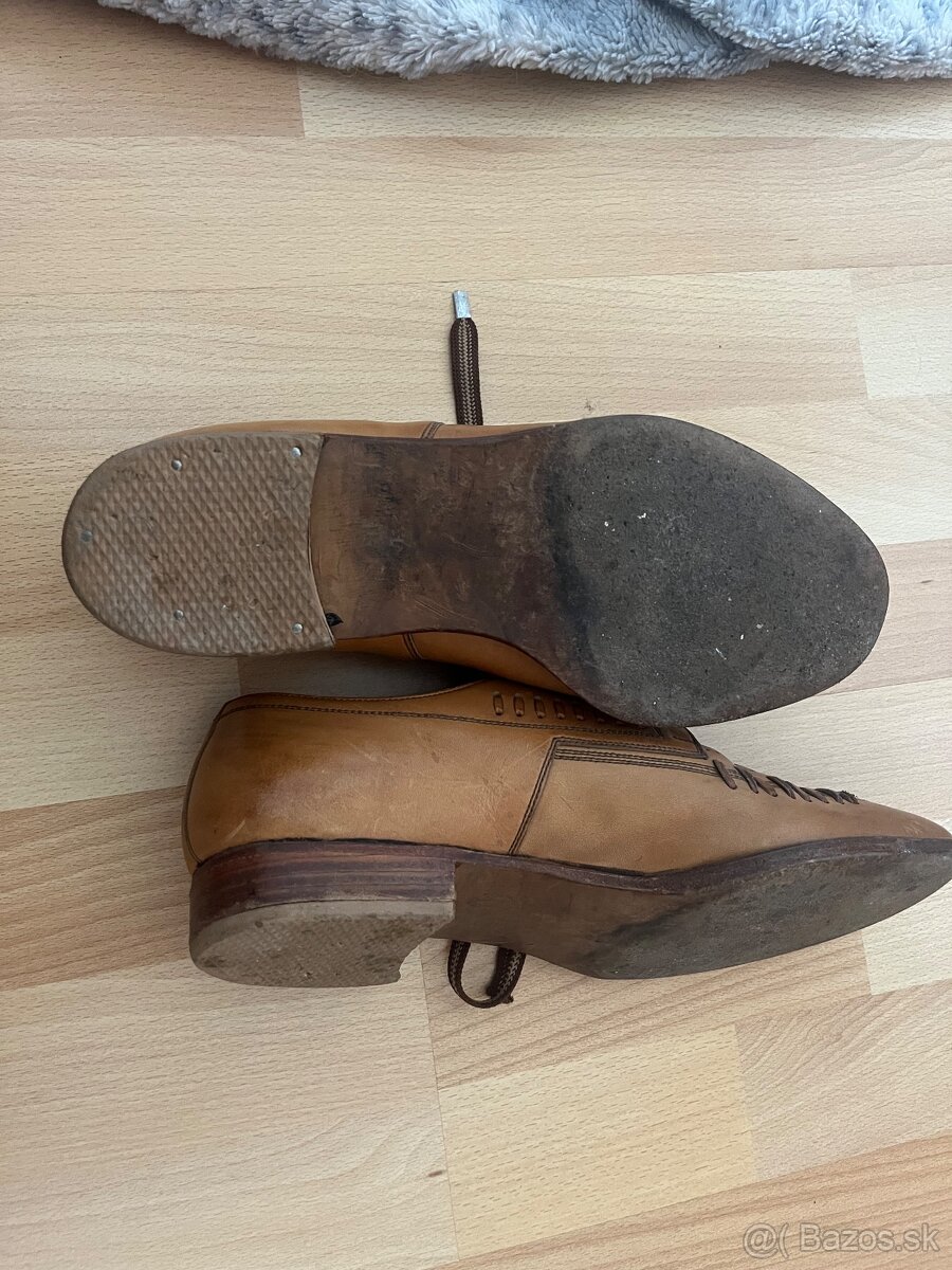 Kožené oblekové vintage vel 40 - 5