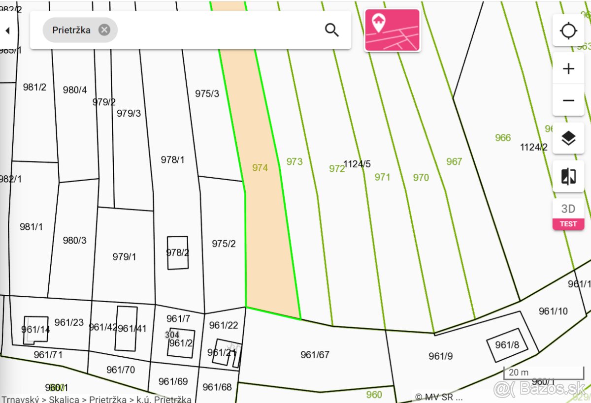 Na predaj pozemok v Prietržke, 2881 m2, okr. Skalica - 5