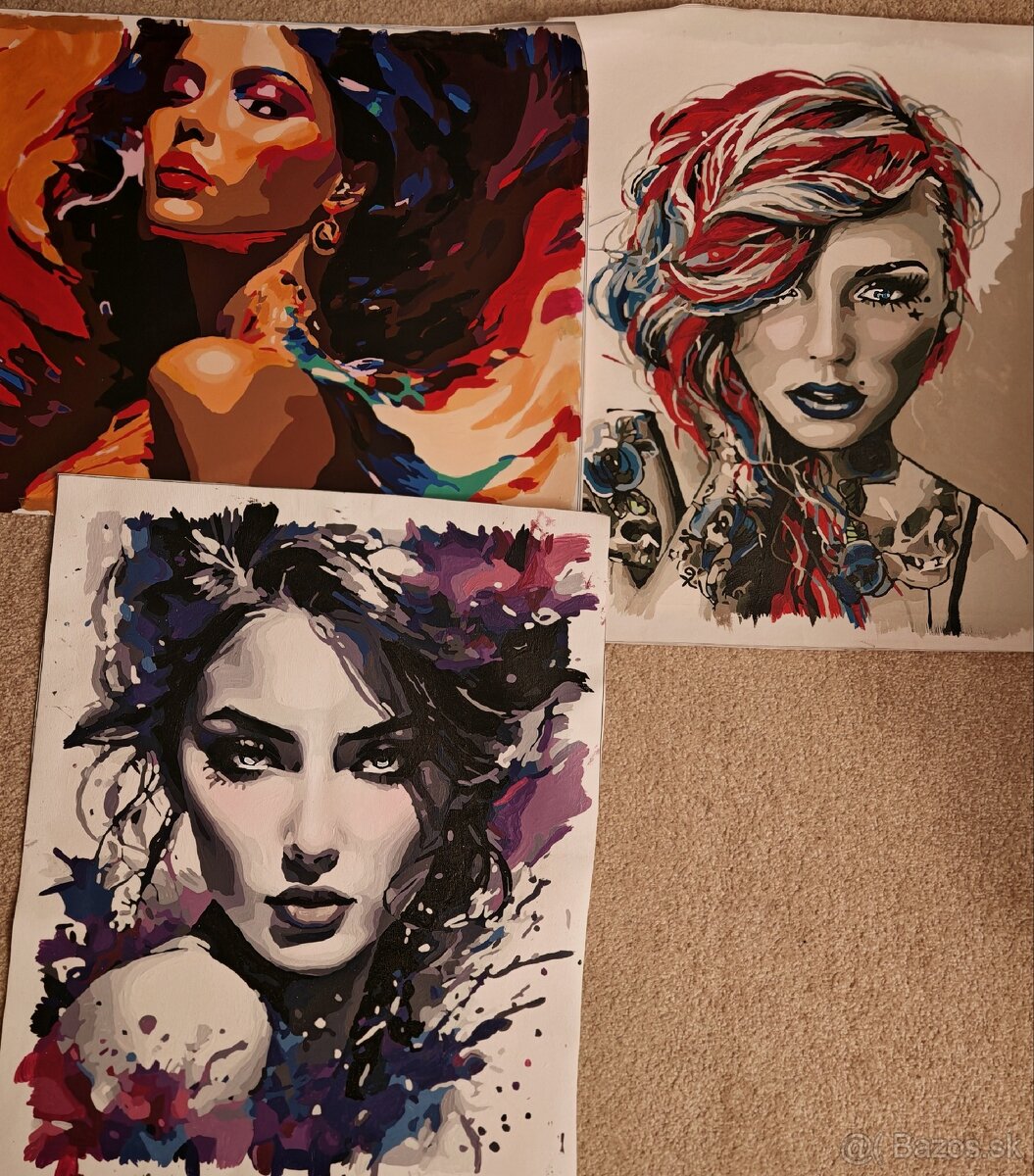 Ručne maľované obrazy 40 x 50 cm - 5