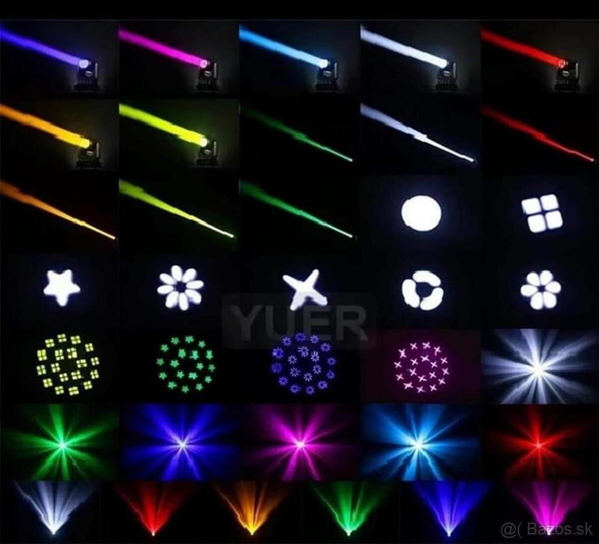 Led 150W beam otočné hlavy - 5