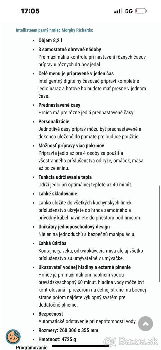 Morphy Richards parny hrniec - 5