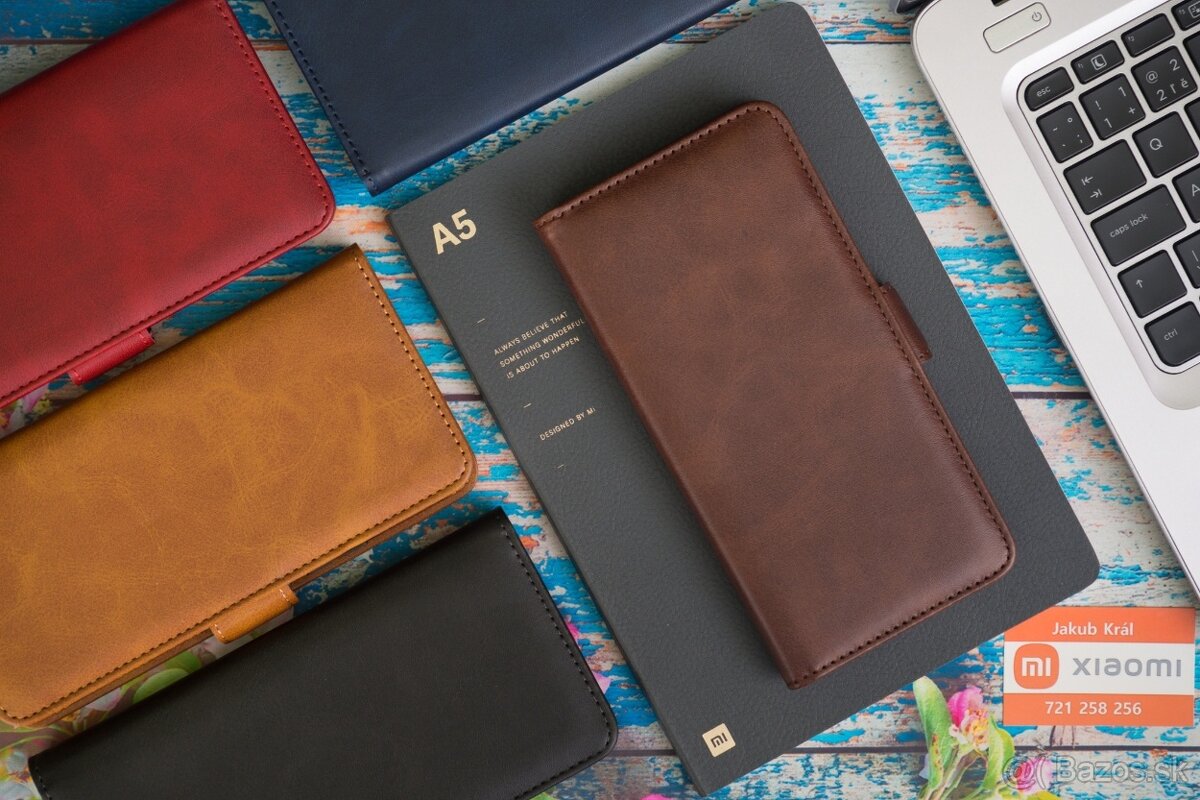 Zatváracie puzdro s bočným pásikom pre Xiaomi, Redmi a Poco - 5