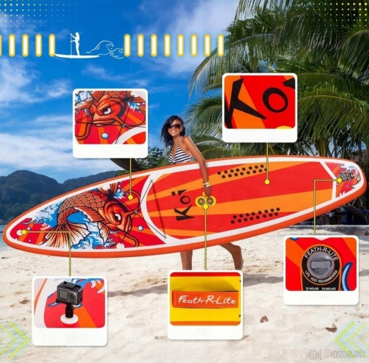 Nový 350 cm paddleboard Feath-R-Lite - 5