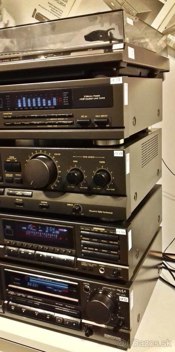 Zostava TECHNICS B03 gramofon, equalizer, receiver, CD, deck - 5