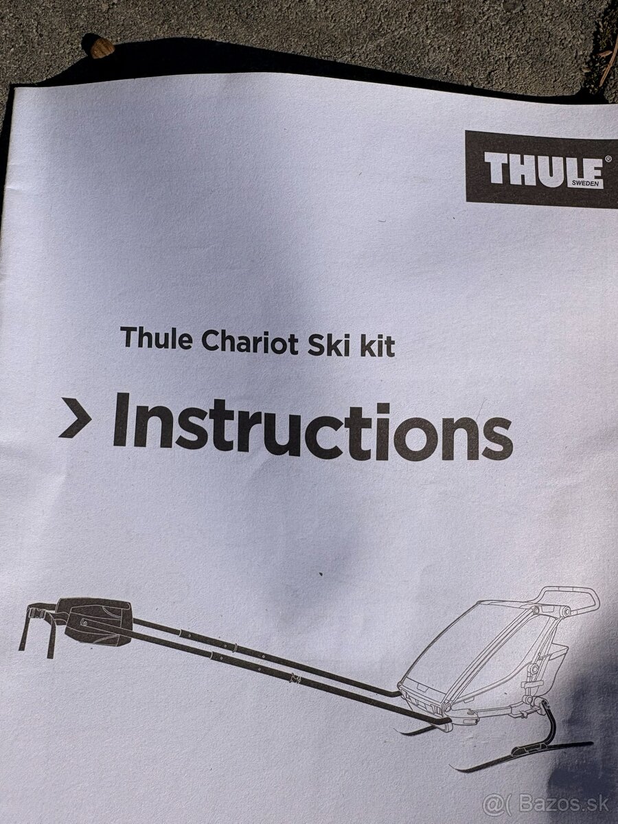 Thule Chariot Sport 1 + Ski kit – TOP stav - 5
