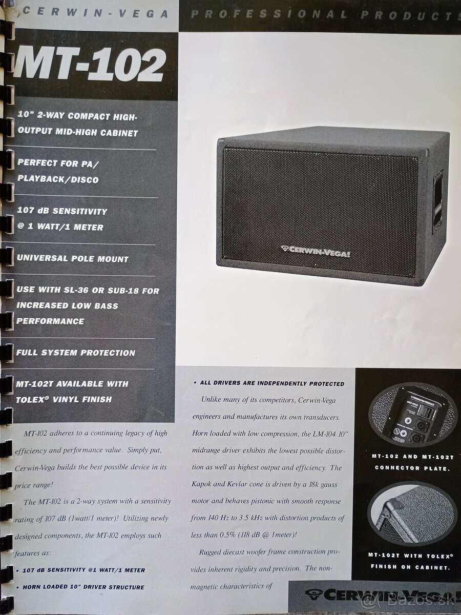 Predam Cerwin Vega 2ks,T 250 a 2ks,MT-102 - 5