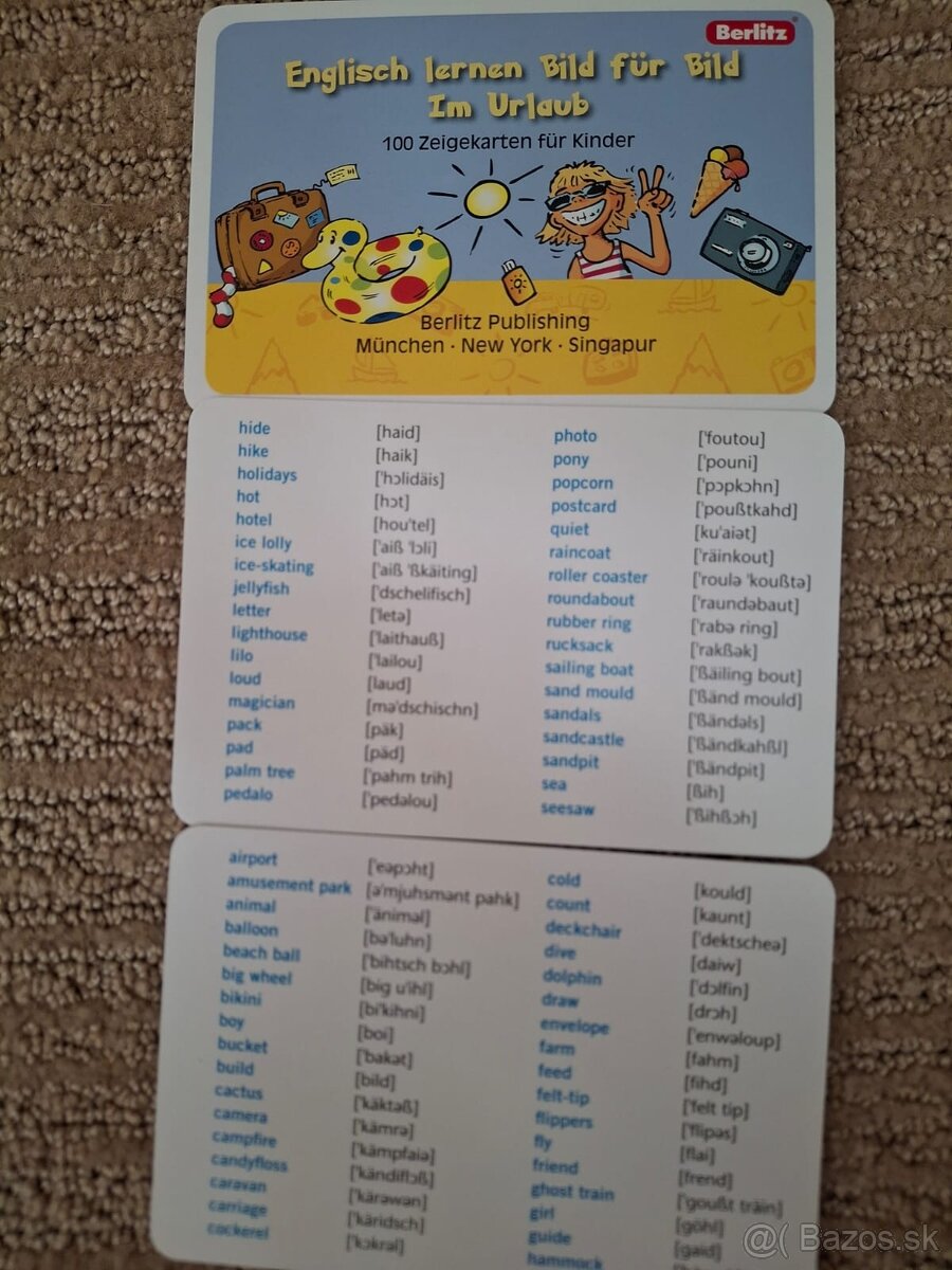 Karty so slovnou zásobou angličtina - nemčina 100 ks - 5