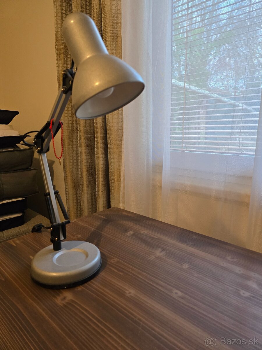 masivny dreveny pisaci stol v provens style+lampa - 5