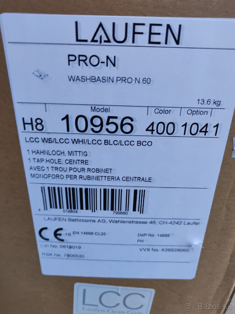 Umývadlo Laufen Pro-N 60cm - 5