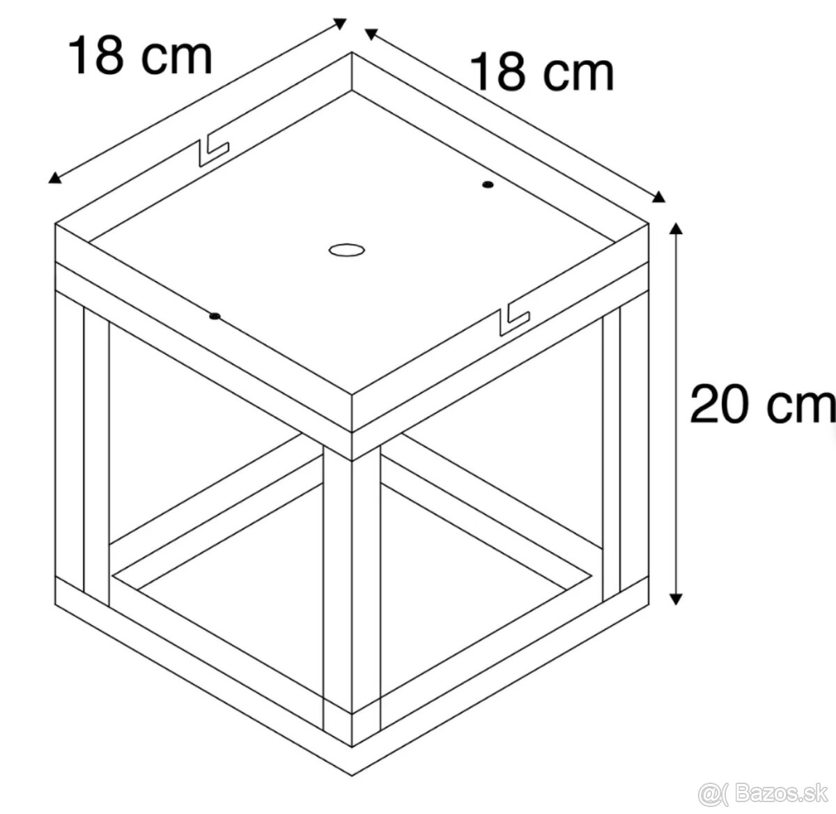 Industriálne nástenné svietidlo „Rustic Cube“ - 5