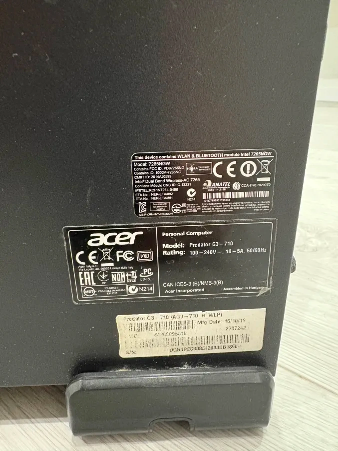 Herný počítač - Acer Predator + Monitor + Klávesnica + Myš - 5