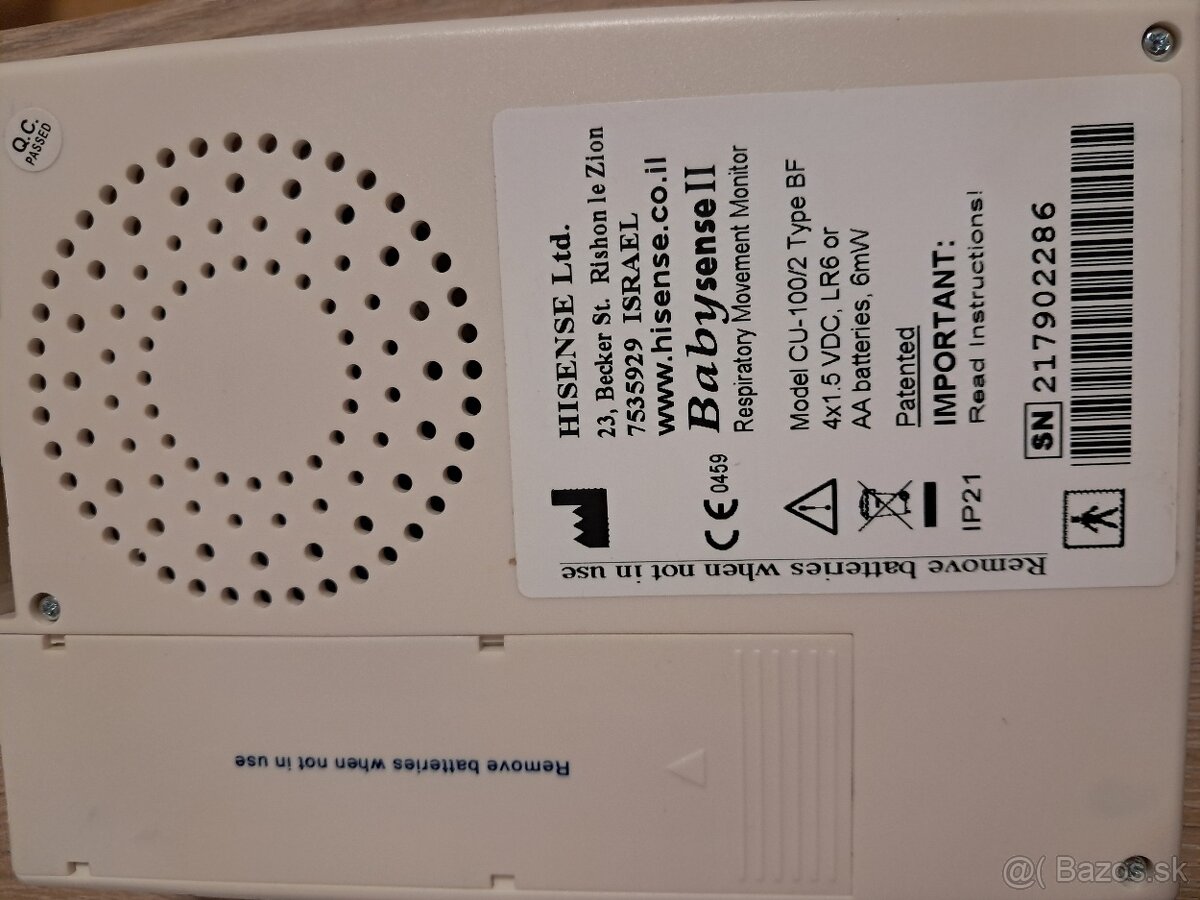 Monitor dychu Babysense II - 5