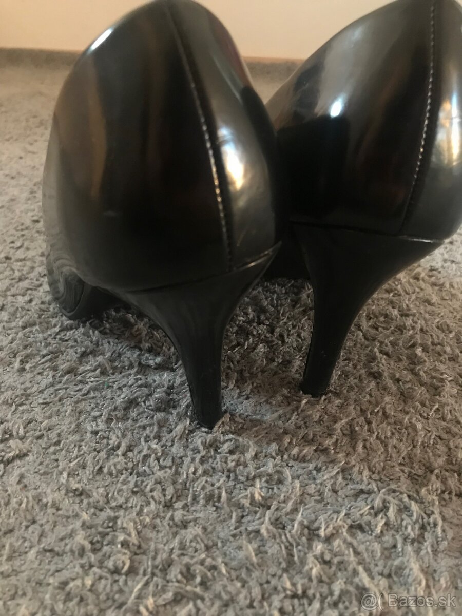 čierne lodičky Graceland v.38 - 5