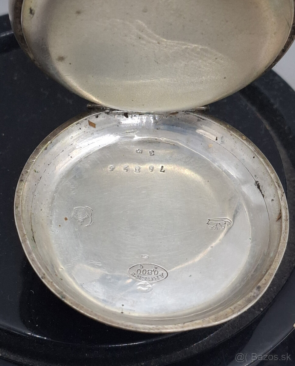 Predám starožitné strieborné vreckové hodinky No. 78395 - 5