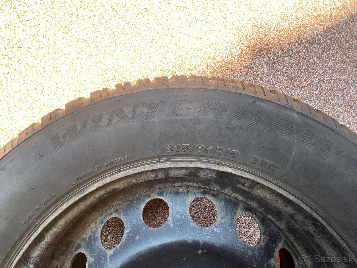 Zimná sada kolies (pneumatiky Firestone + oceľové disky ZADA - 5