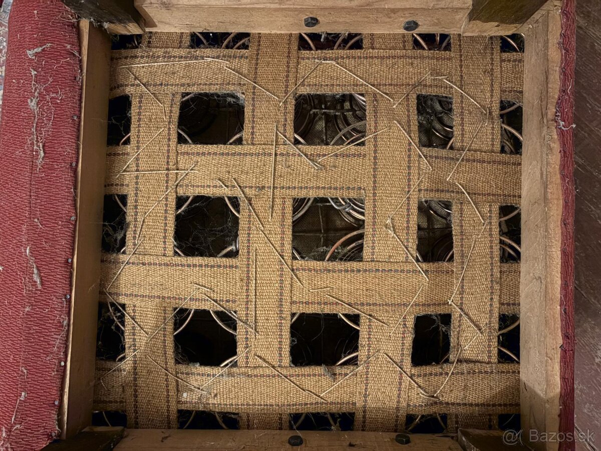 Kreslá Art Deco, približne 1930-50, pevná konštrukcia - 5