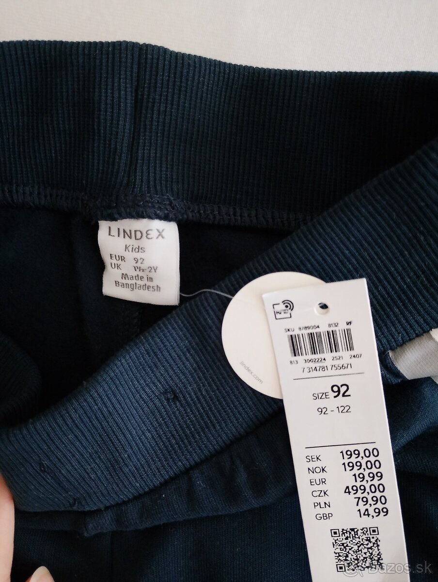 2x tepláky Lindex veľ.92 - 5