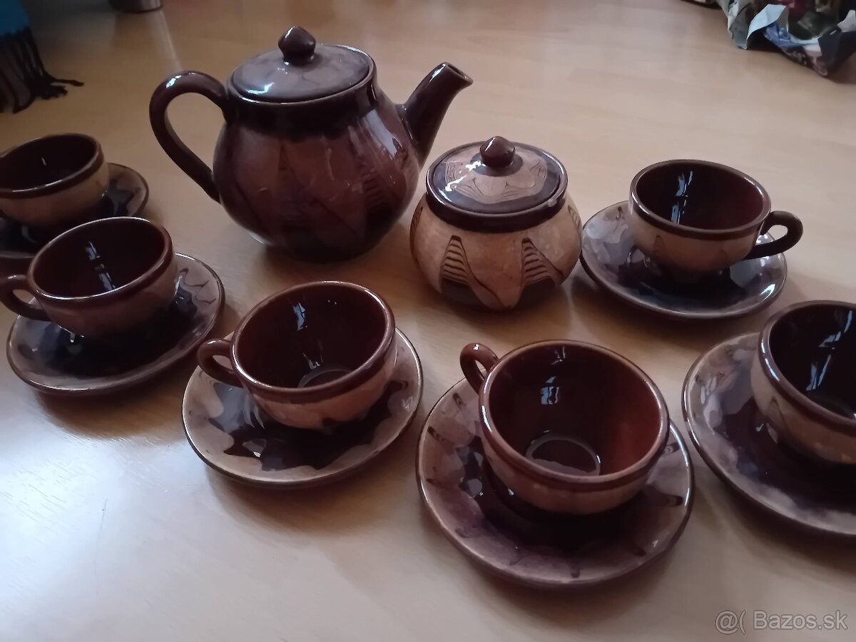 Keramika - šálky, karafy, čajník - 5