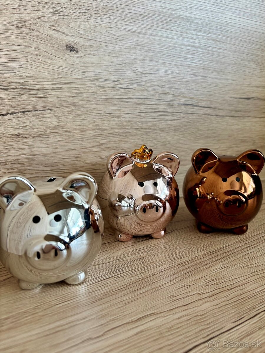 Dekorácie do bytu - pokladničky prasiatka - 5