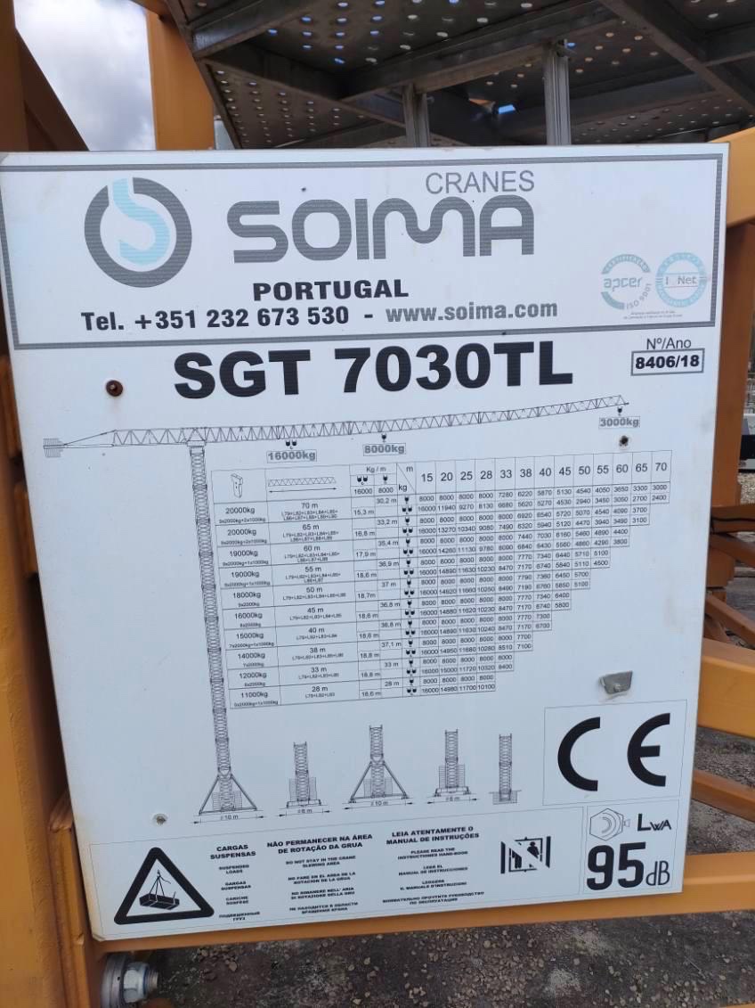 Vežový stavebný žeriav Soima SGT 7030 TL - 5