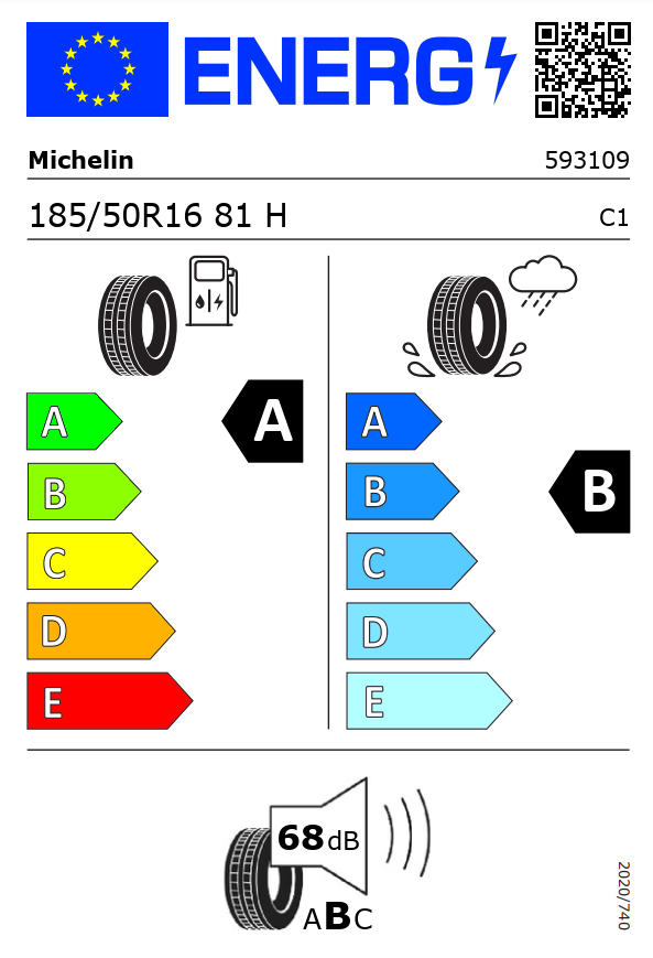 Letné pneu. Michelin 185/50R16 - 5