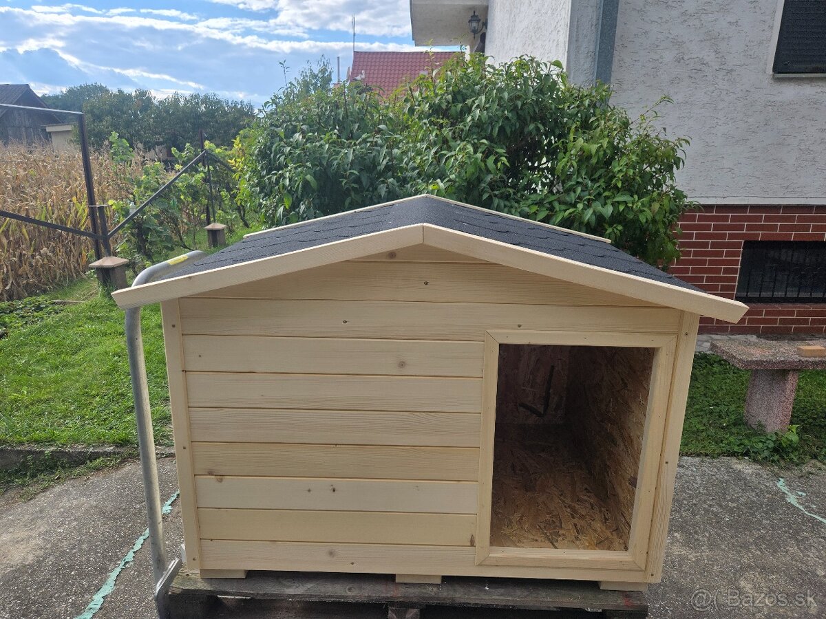 Zateplená psia búda bez náteru-ihneď k odberu - 5