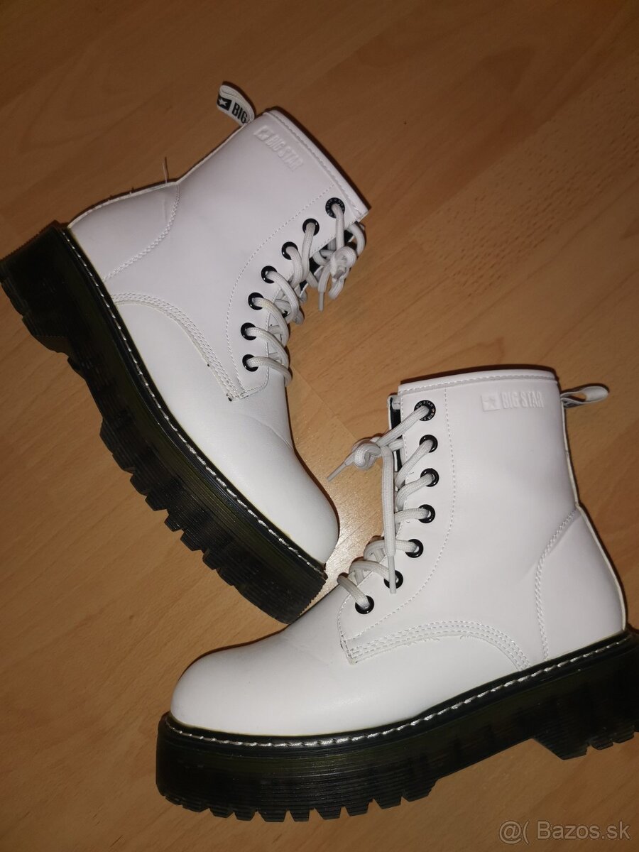 Damske biele čižmy Big Star - 5