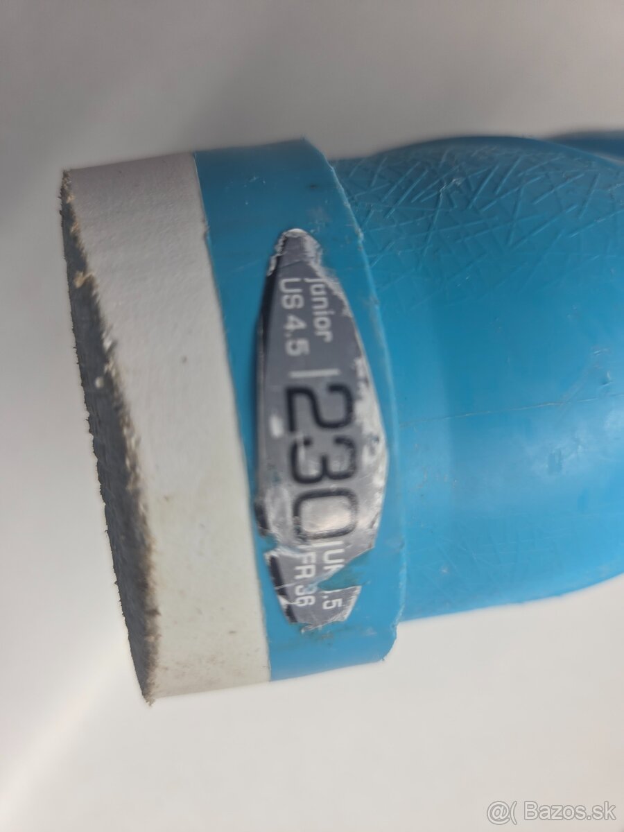 Lyže 120cm a lyžiarky + paličky dievčensky SET - 5