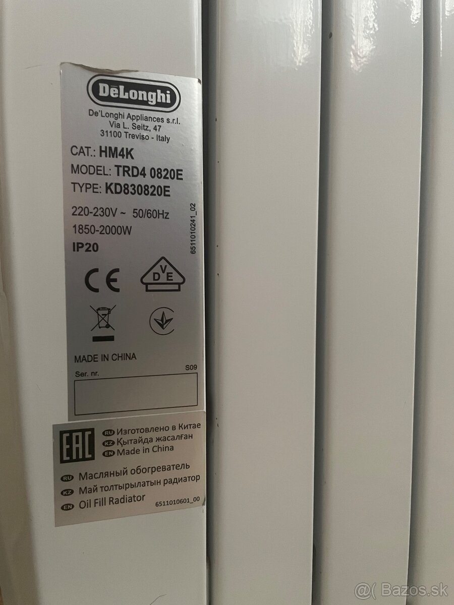 Olejový ohrievač - DeLonghi - 5