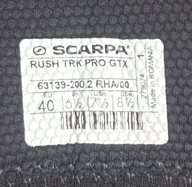 Scarpa Rush TRK Pro GTX volcano/mustard vel.40 - 5