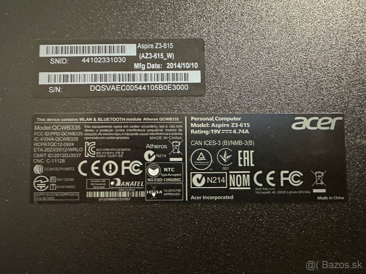 All-in-One počítač Acer Aspire - málo používaný - 5