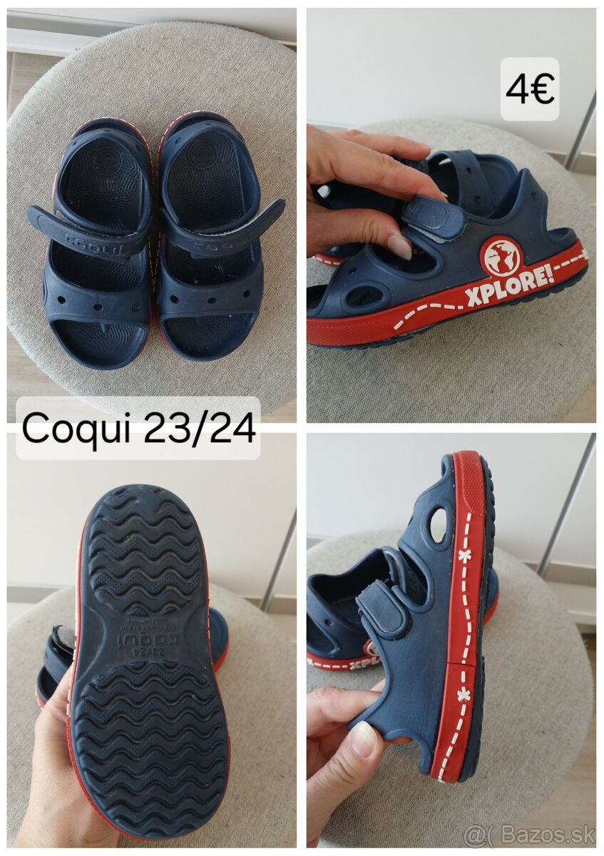 Chlapčenské papuče, gumenne sandále 20, 21, 23 - 5