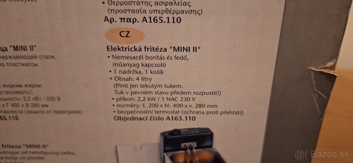 Fritéza „MINI II“ – 4 L - 5