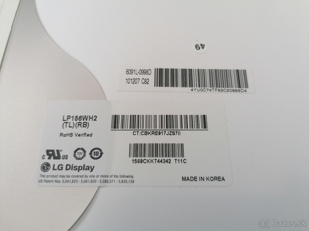 Predám 15,6" displeje do notebookov. - 5