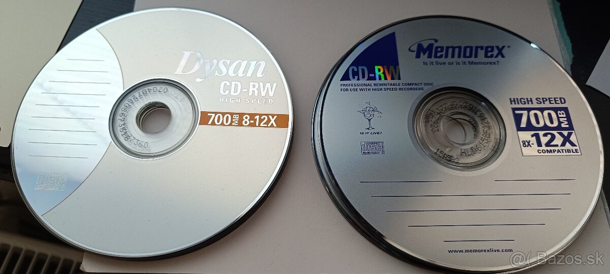 Médiá CD-RW, CD, DVD-RW, DVD-RAM + obaly + DVD Obaly - 5