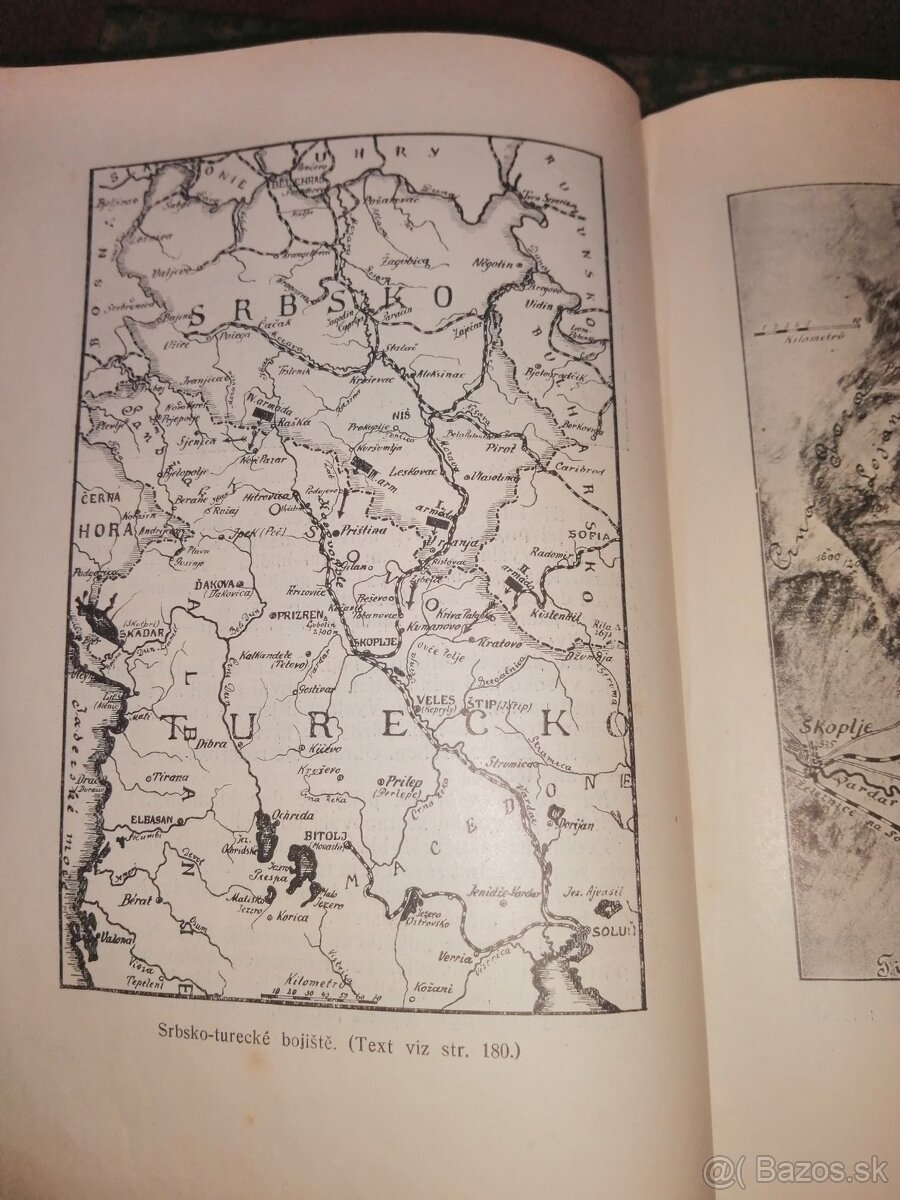 Stará kniha Valka na Balkáne Škatuľa Praha 1913 - 5